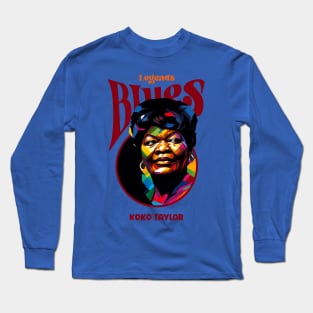 The Queen of the Blues Long Sleeve T-Shirt